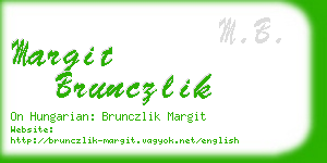 margit brunczlik business card